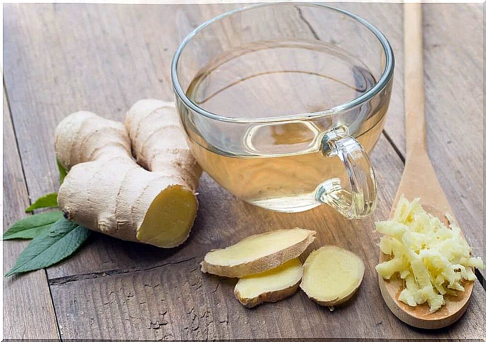 Ginger root to fight gastritis