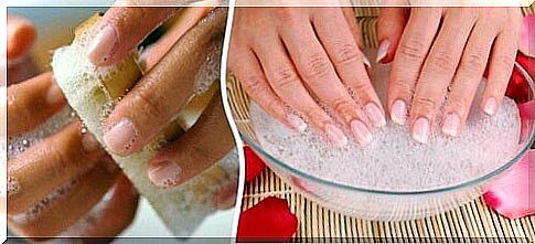 Clean your nails before manicure 