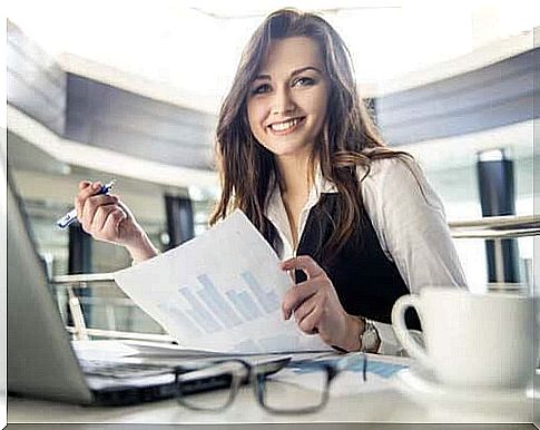 Woman in the office