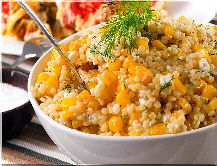 Quinoa and corn salad