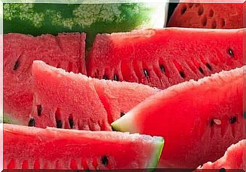 Slices of watermelon