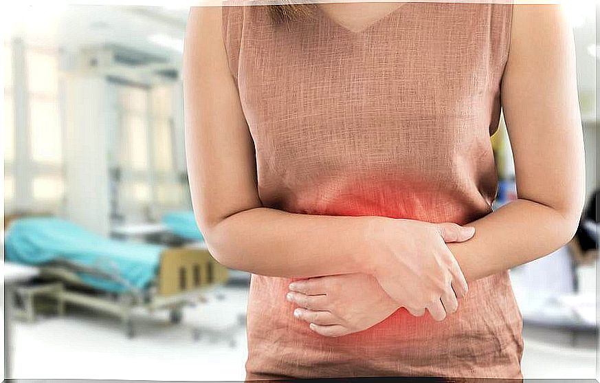 Woman with ulcerative colitis