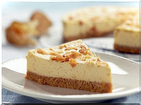 Slice of cheesecake