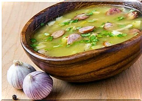 Vegetable and ham soup: easy and tasty